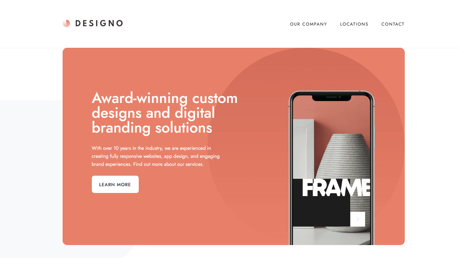 Designo - Multi-page website